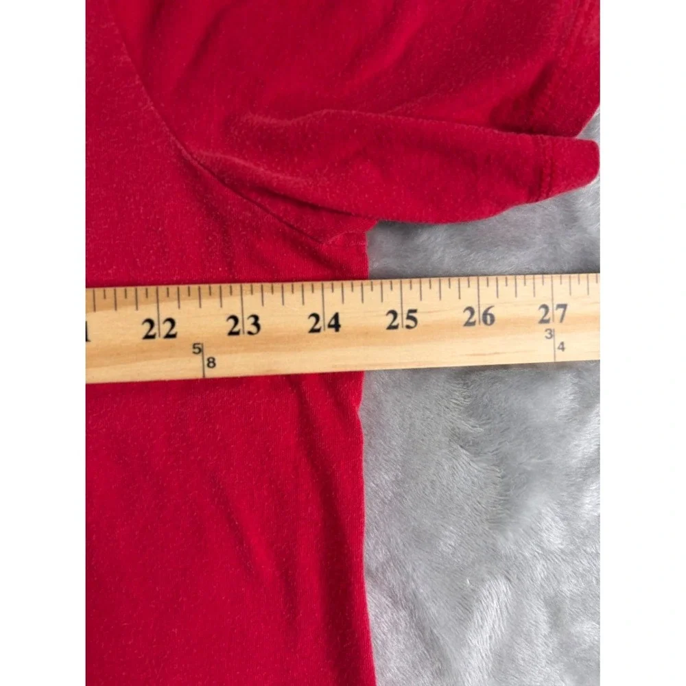 True Religion Buddha Guitar World Tour Men's T-Shirt XXL Red Large Front Graphic